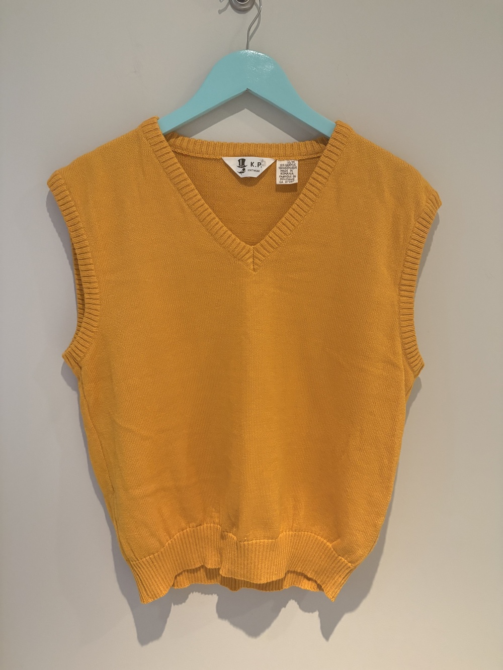 Vintage Mustard Knit Vest